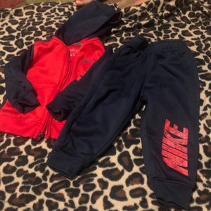 Nike 2 piece jacket and jogger dri fit